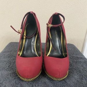 Andrea burgundy suede high heel size 5 woman’s